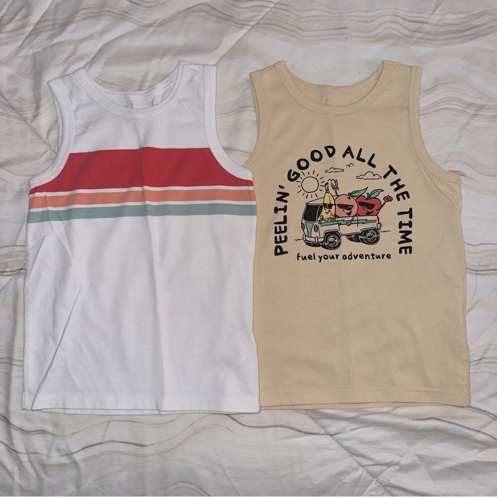 Garanimals White‎ and Tan Kids Tank Tops